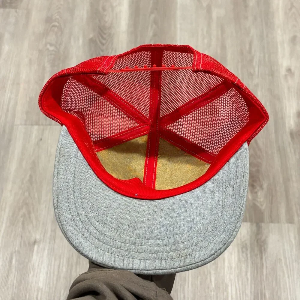 Vintage 80s Coors Light Promotional Foam Trucker Hat Snapback Men Grey Red OSFA